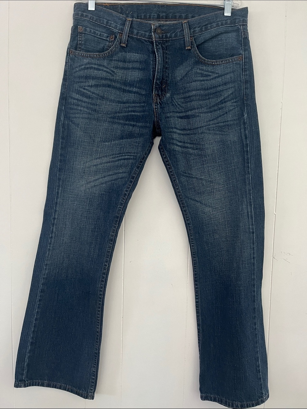 LEVI’s 527 Bootcut Men's Dark Wash Blue Jeans Denim W 33 L 30 - Picture 5 of 14